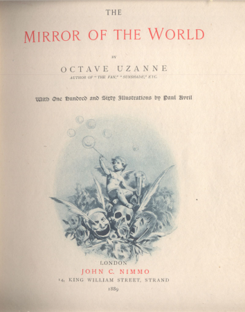 Octave Uzanne-The Mirror of the World, with one hundred and sixty illustrations by Paul AVRIL, 1889, Édouard-Henri Avril