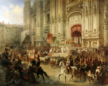 Ceremonial reception of Alexander Suvorov in Milan, April 1799, Adolf Jossifowitsch Charlemagne