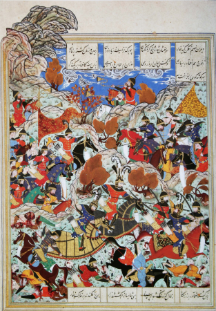 Battleground of Timur and Egyptian king, Kamāl ud-Dīn Behzād, 1528 AD (935 AH)