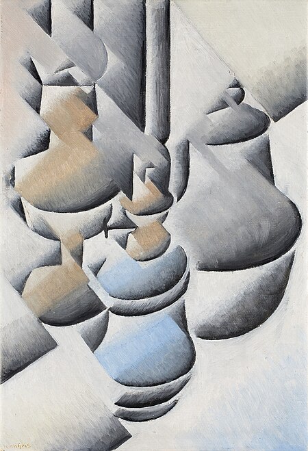 Still life with kerosene lamp, Juan Gris, 1912
