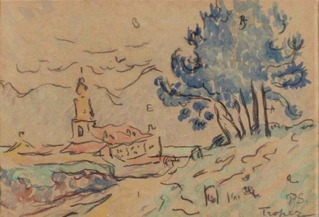 Signac - Vue de Saint-Tropez, 1896 vers, M0941000169, Paul Signac