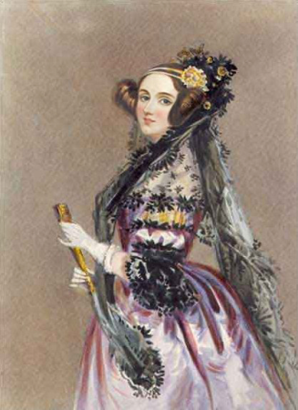Portrait of Ada King, Countess of Lovelace (Ada Lovelace), Alfred Edward Chalon, 1838
