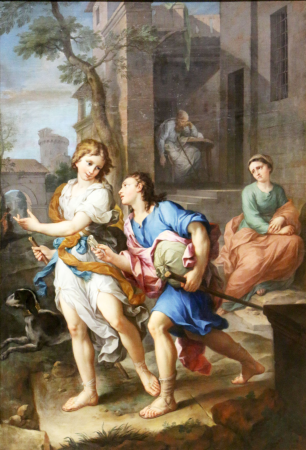 Départ du jeune Tobie., Pierre Parrocel, 1723