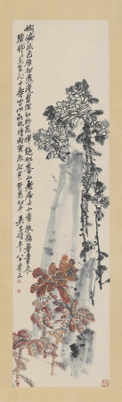 "Wu Junqing Yanlai Red Ammonite Axis", Wu Chang-shuo