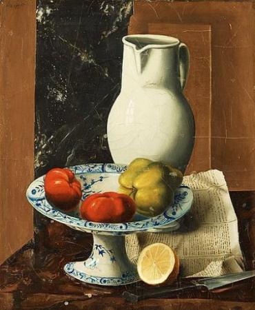Amadé Barth - Nature Morte with White Pitcher and Fruits, Amédé Barth, before 1926