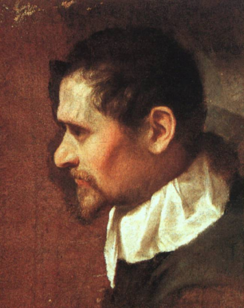 Self-Portrait in Profile, Annibale Carracci