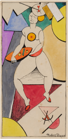 Cubist Dancer, Rudolf Bauer, circa 1915.