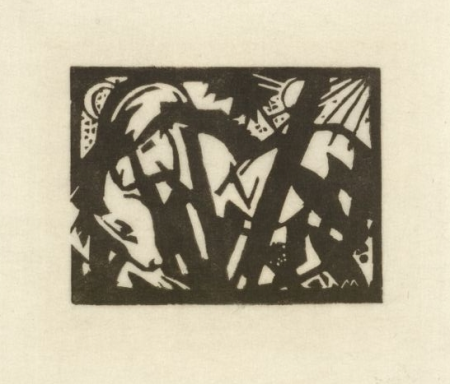 Marc - Wildpferdchen, 1912, Slg. Sprengel I,558, Franz Marc