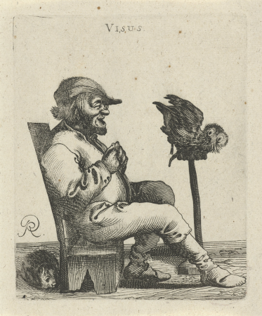 Gezicht Visus (titel op object) De vijf zintuigen (serietitel), RP-P-OB-16.312, 1638