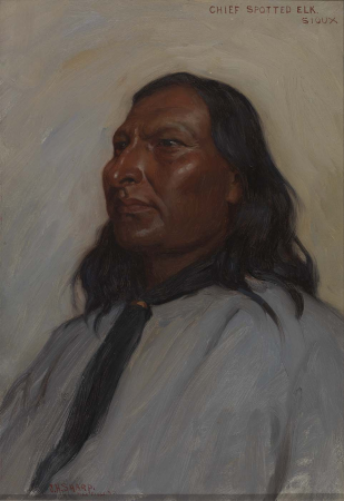 Spotted Elk, Chief, Joseph Henry Sharp, circa 1900