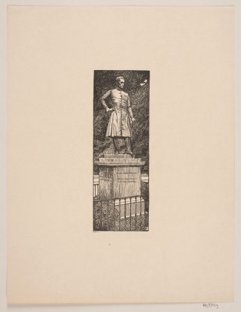 H.V. Bissen's Statue of Frederik VI in Frederiksberg Have, Alexander Blom, 1913