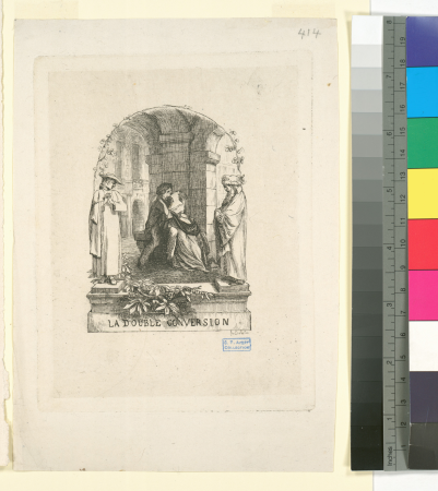 Frontispiece after Racinet for] The Double Conversion, [tale in verse]., 1854