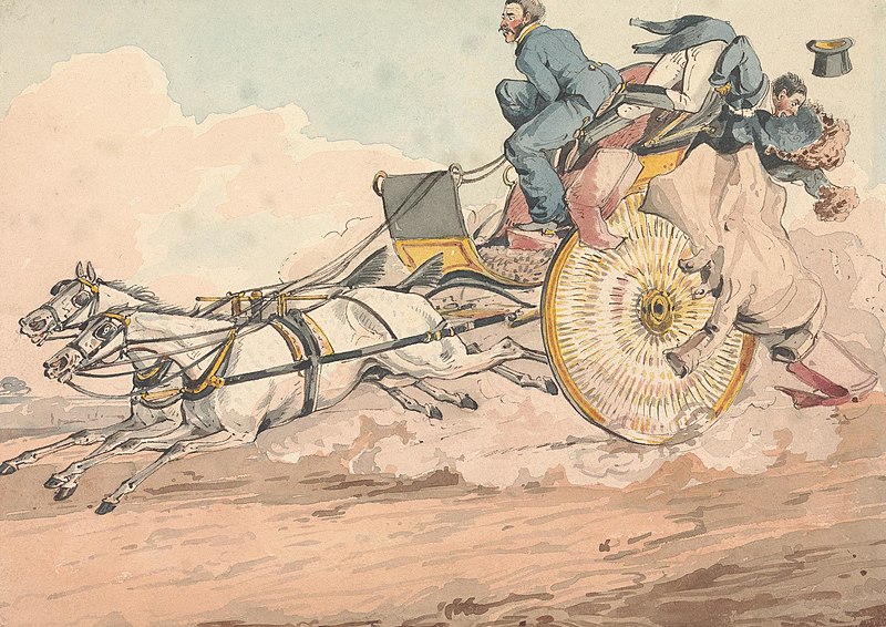 "Sporting Discoveries, or the Miseries of Driving:"... Trying a New Match you Discover That They are Not Only Alike in Color, Weight and Action, but in Disposition, Henry Thomas Alken