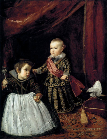 Prince Balthasar Charles With a Dwarf, Diego Velázquez, 1631