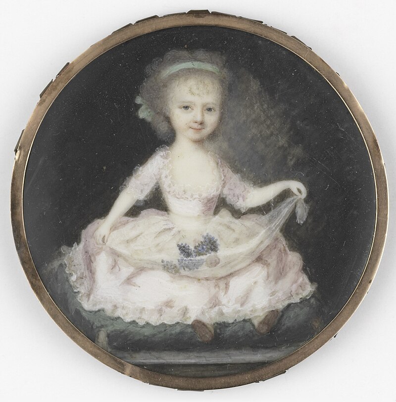 Portrait of a girl, Anthonie Joseph Helant, between 1775 and 1800