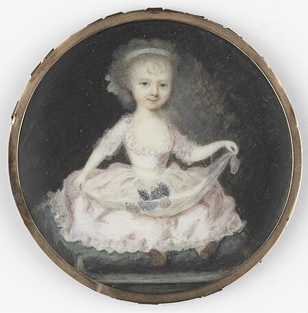 Portrait of a girl, Anthonie Joseph Helant, between 1775 and 1800
