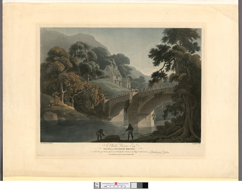 To Charles Browne Esqr this view of Overton Bridge is with the greatest respect inscribed by his obedient & obliged servants T. Walmsley & F. Jukes, Thomas Walmsley, 1794