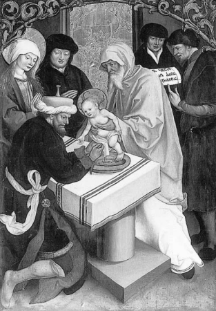 The Circumcision of Christ - Inzigkofen Altar, Jakob Strüb, 1505