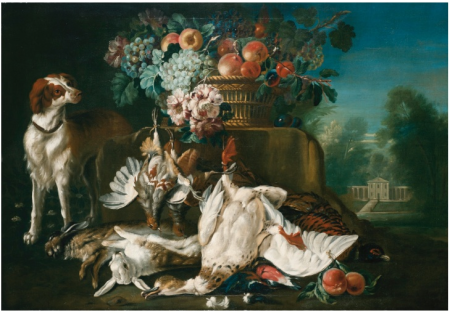 A Still Life in a Formal Garden Setting, Pieter Casteels III