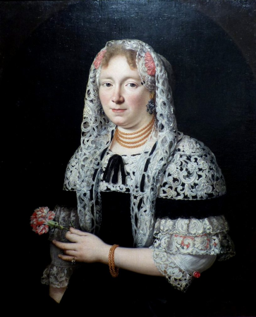 Portrait of a patrician lady from Gdańsk., Andreas Stech, 1685
