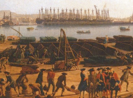 First view of the port of Toulon, view of Port-Neuf taken at the corner of the Artillery Park, Joseph Vernet, 1755