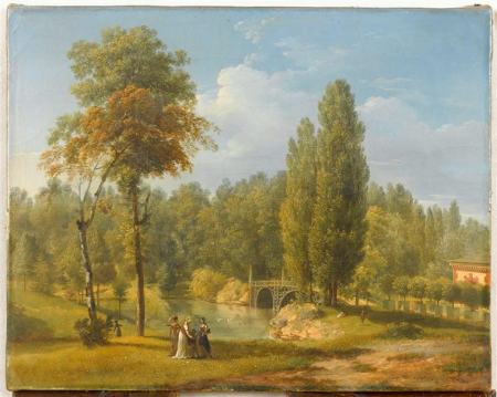 Vue du parc du Raincy, Pierre Antoine Marchais, circa 1814