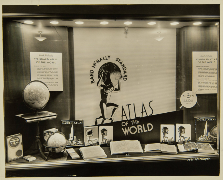 Rand McNally Atlas window display (NBY 4833), 1936