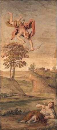 Apollo slaying Coronis, Domenichino, from 1616 until 1618