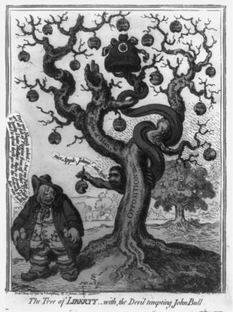 The tree of liberty,-with, the devil tempting John Bull LCCN94509824, 1798