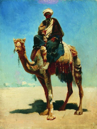 Arab on a camel, Vasily Vereshchagin, between 1869 and 1870