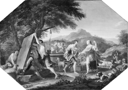 Jacob meets Rachel at the Well, Filippo Lauri, between 1638 and 1694