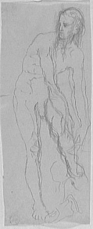 Study for Moses for Moses in view of the Promised Land, Gustave Moreau