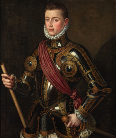 Don Juan of Austria armed, Alonso Sánchez Coello, 1567