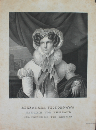 Alexandra Fedorovna аfter F.Kruger engraving, Franz Krüger, 1826