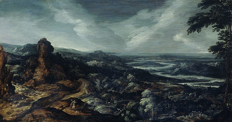 Landscape with Tobias and the Angel, Kerstiaen de Keuninck, between 1615 and 1625