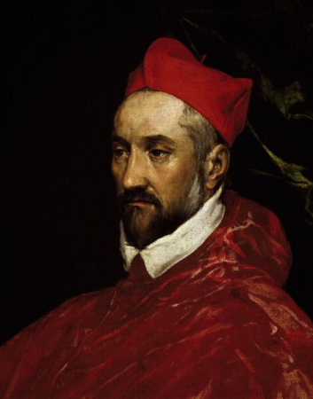 Portrait of Charles de Guise, cardinal of Lorraine, archbishop of Reims., El Greco, circa 1572