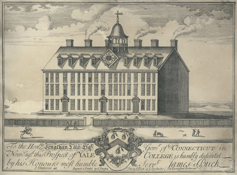 Johnston's View of Yale College, Thomas Johnston