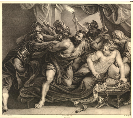 Royal Bavarian Painting Hall in Munich and Schleissheim in lithography, Ferdinand Piloty, between 1810 and 1821