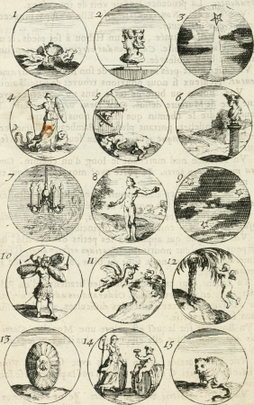 Livre curieux et utile pour les sçavans et artistes - composé de trois alphabets de chiffres simples, doubles and triples, fleuronnez et au premier trait - accompagné d'un tres grand nombre de (14560155360), 1685