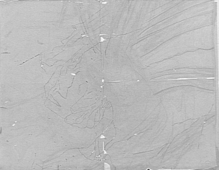 Study of lion's paws for Oedipus and the Sphinx, Gustave Moreau