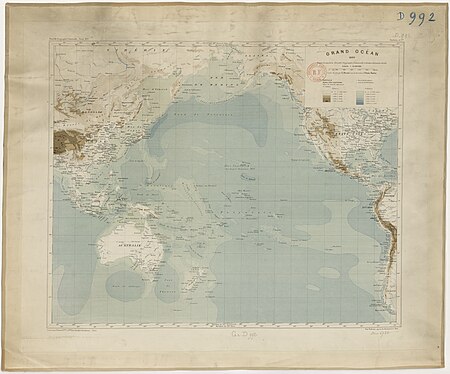 Great Ocean, 1889, based on the text of the "New Universal Geography" and other recent documents. 1/44, 000 / Map drawn up by C. Perron; under the direction of Elisée Reclus