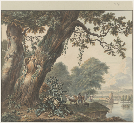 Arcadisch rivierlandschap, Inventarisnummer NL-HlmNHA 53013370, Warnaar Horstink, 1808 - 1808