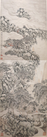 'Lighthearted Paintings Inspired by Old Masters', painting by T'ang I-fen, Tang Yifen, 1849