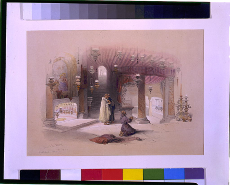 Shrine of the Nativity Bethlehem April 6th 1839 LCCN2002717530, David Roberts, 1843