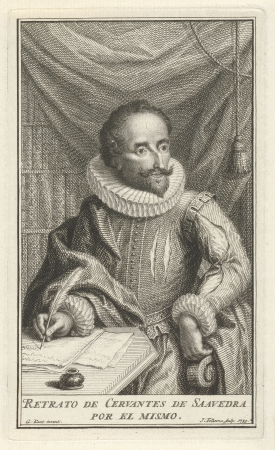 Folkerma Jacob-Portrait de Miguel Cervantes-RP-P-OB-52.203, Jacob Folkema, between 1702 and 1767