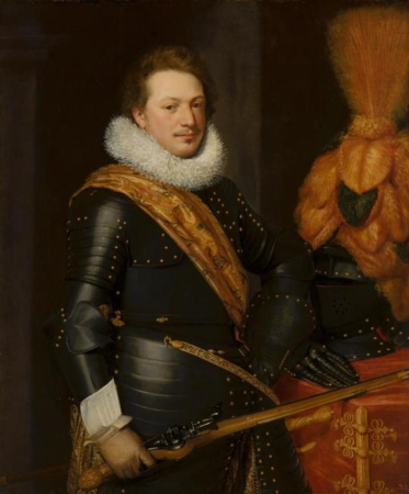 Portrait of an Officer, presumably Walraven IV van Brederode (1596/97-1620), Jan van Ravesteyn