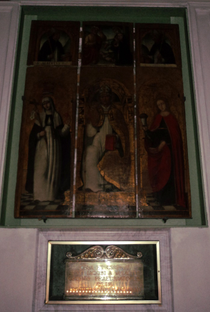 Jacobus de Voragine with saints, Luca Baudo, after 1490