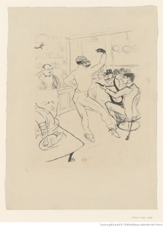 Toulouse-Lautrec - Chocolat dansant dans un bar, btv1b53233688w, Henri de Toulouse-Lautrec