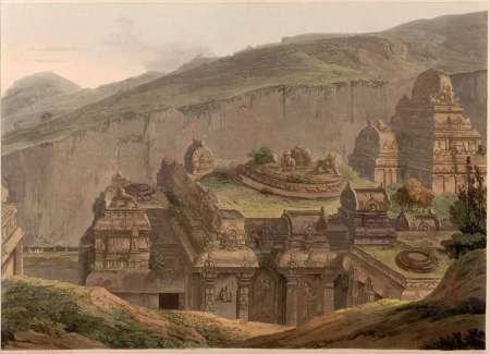 The upper part of Kailasa, William Daniell, 1 June 1803