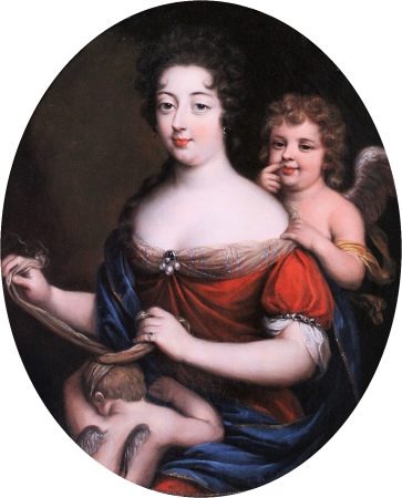 Allegorical portrait: Cupid made blind, Nicolas Mignard, between 1680 and 1700